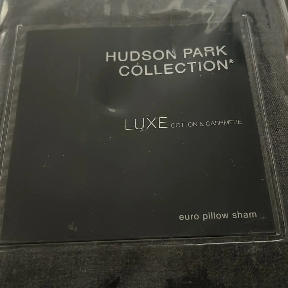 Hudson Park Collection Cotton-Cashmere Euro Sham, New w/Tag